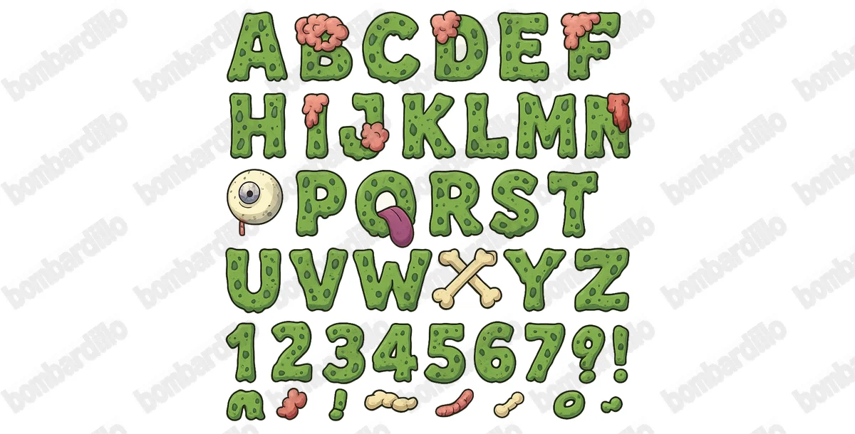 A-Z Zombie Alphabet for Horror Games